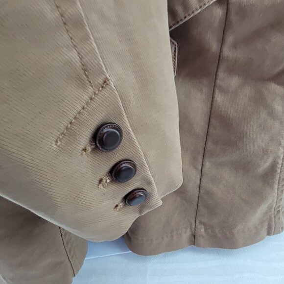 Coldwater Creek Jacket Womens 14 Brown Riding Blazer Leather Buttons Equestrian - Picture 11 of 14
